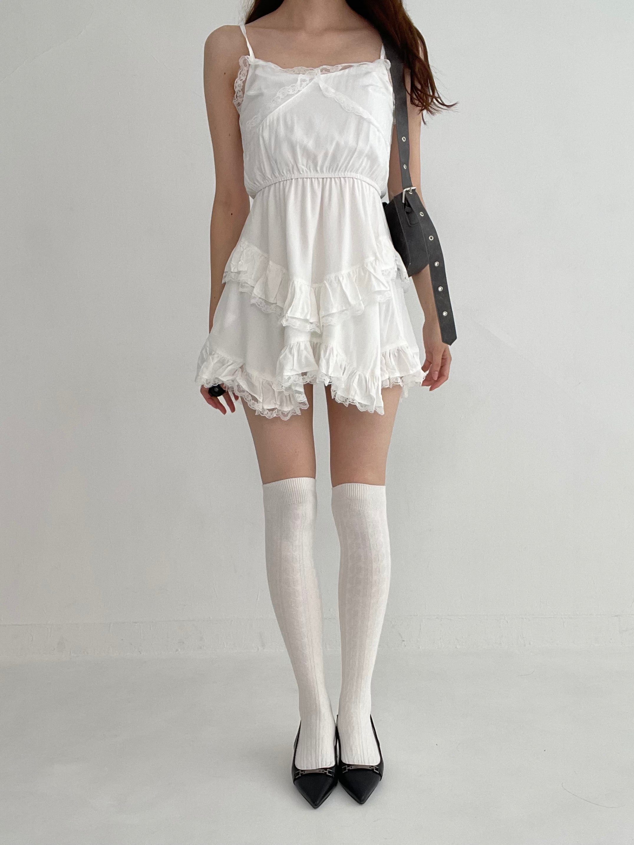 お取り寄せ】Frill Camisole One-Piece・全2色 – iine