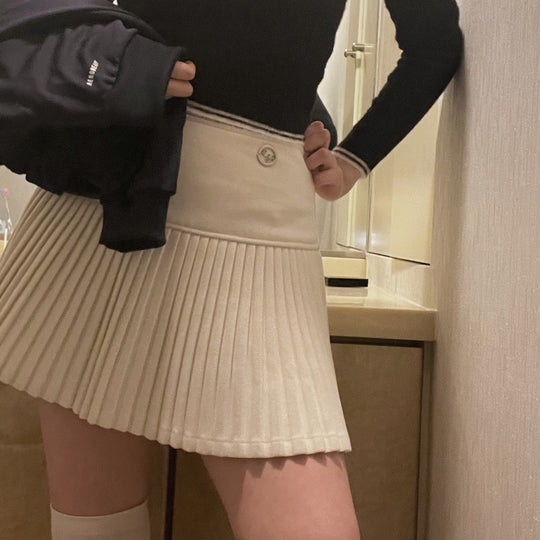 Waist Pleated Skirt・全1色