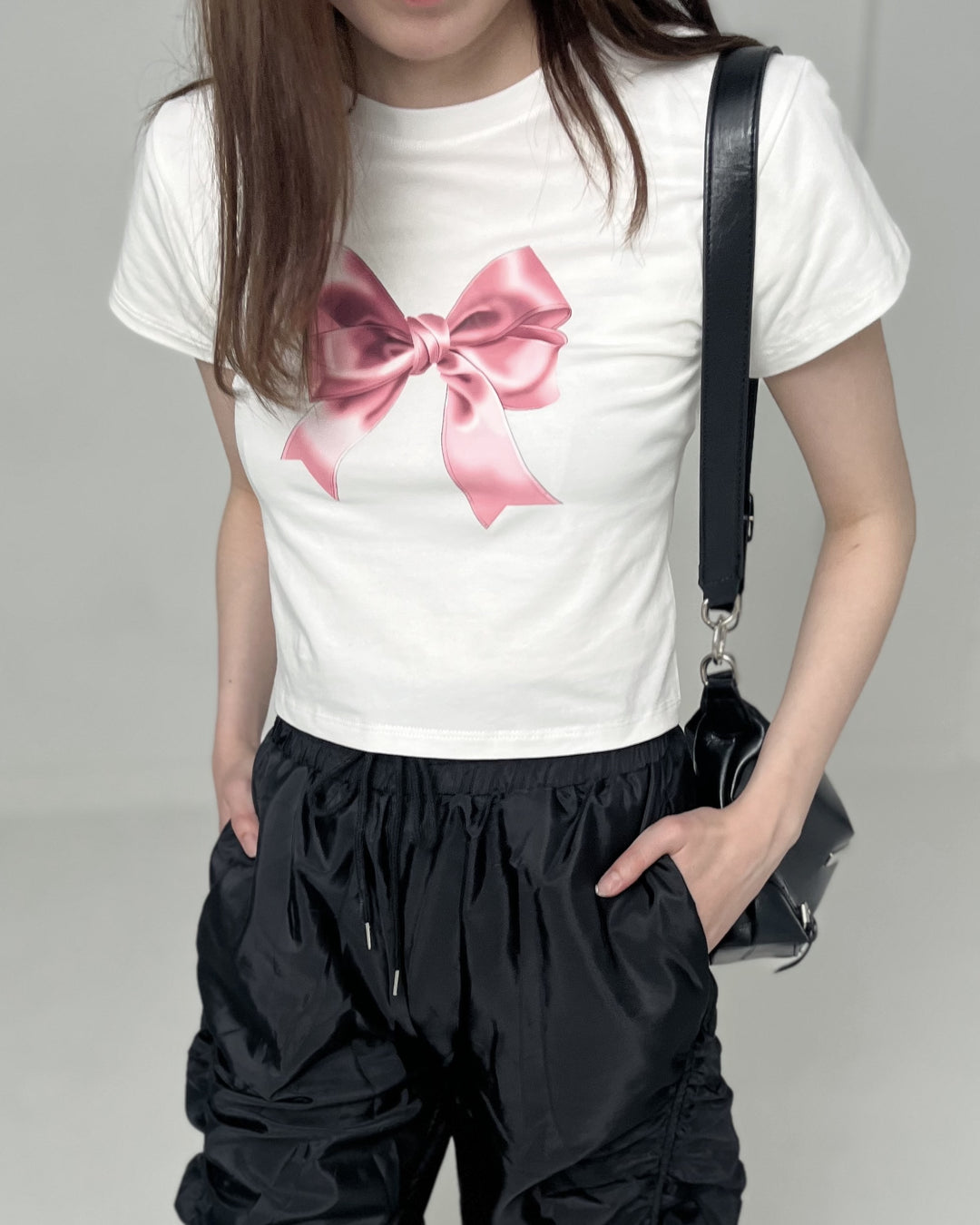 Ribbon Printed T-shirts・全1色