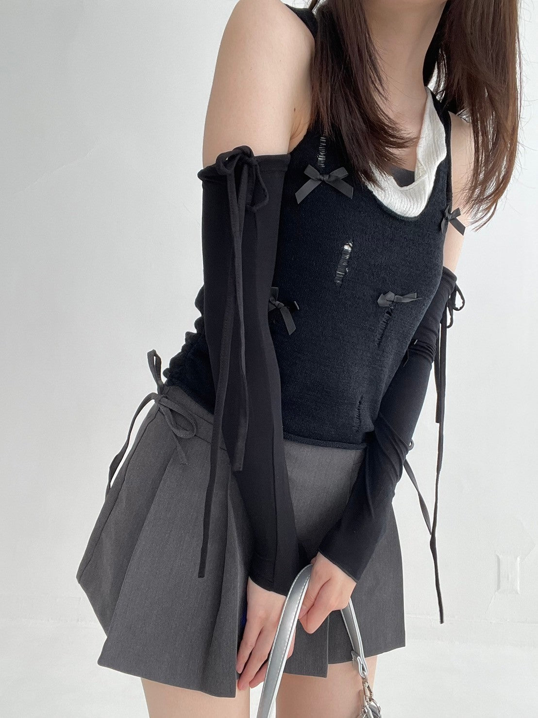 andmary Adele ribbon tank グレー② andmary Adele ribbon tank gray - メルカリ