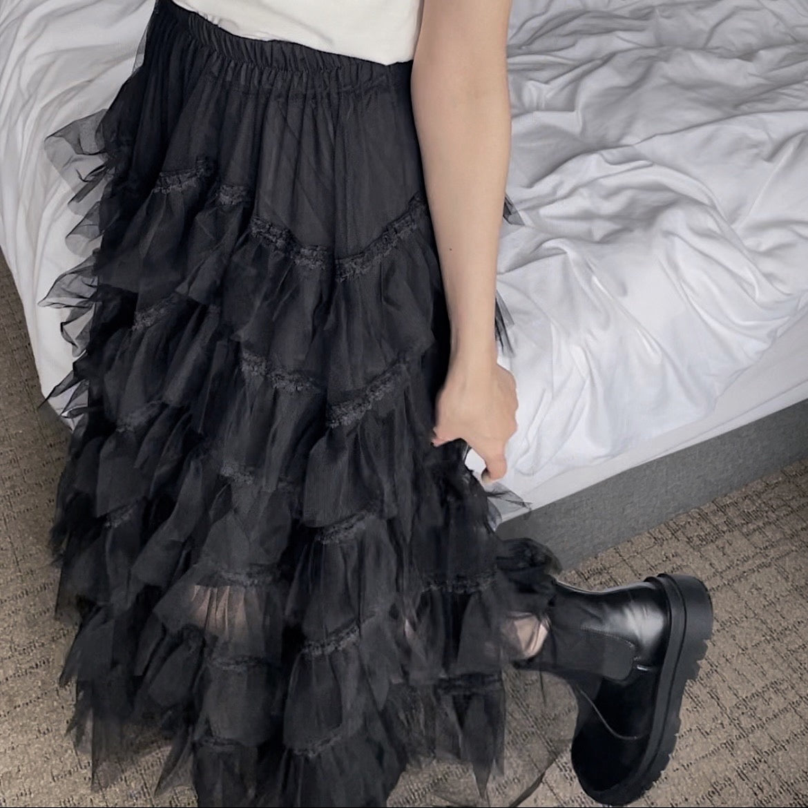 Long Tulle Skirt・全2色 – iine