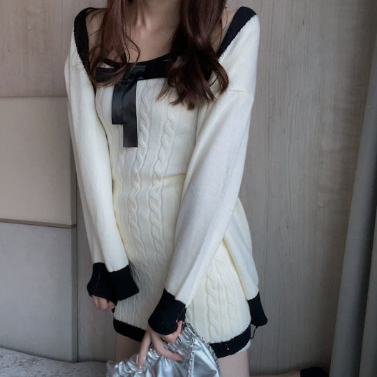 Cable Ribbon One-piece Set・全1色