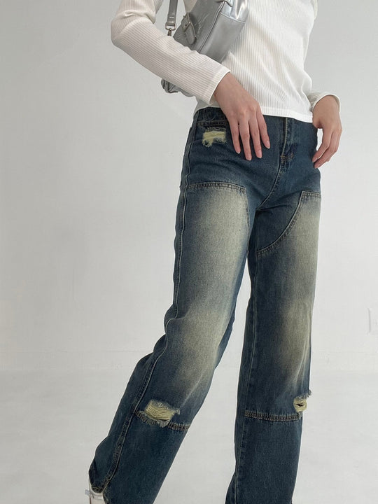 Patchwork  Jeans・全1色