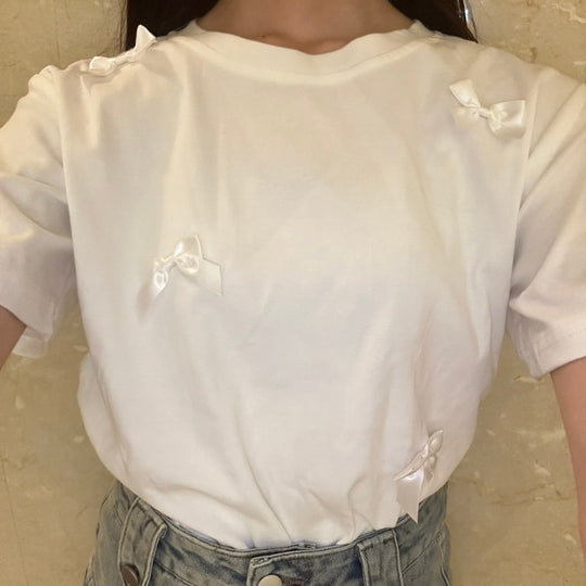 Basic Ribbon T-Shirt・全1色