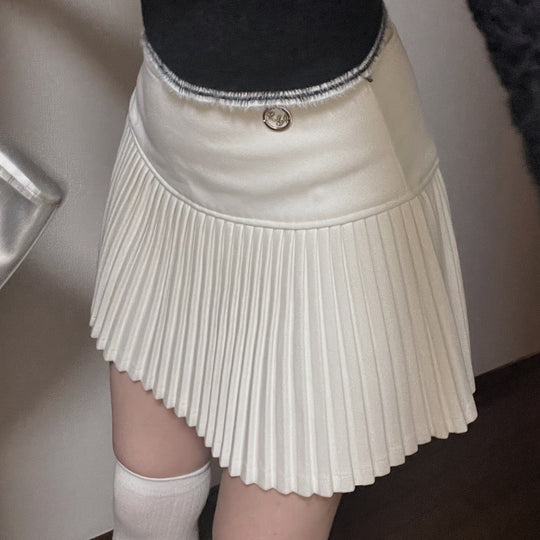 Waist Pleated Skirt・全1色