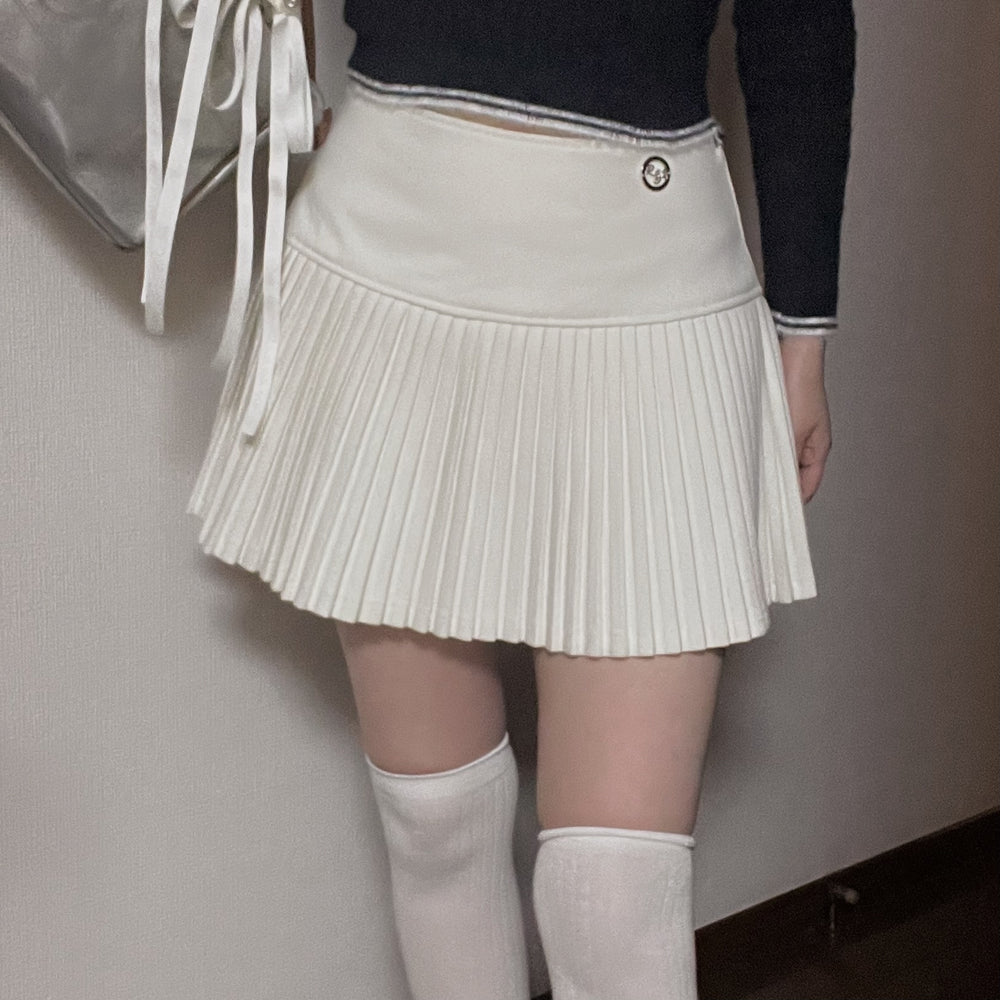 Waist Pleated Skirt・全1色