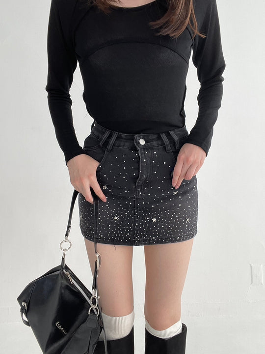 Studded Mini Skirt・全2色