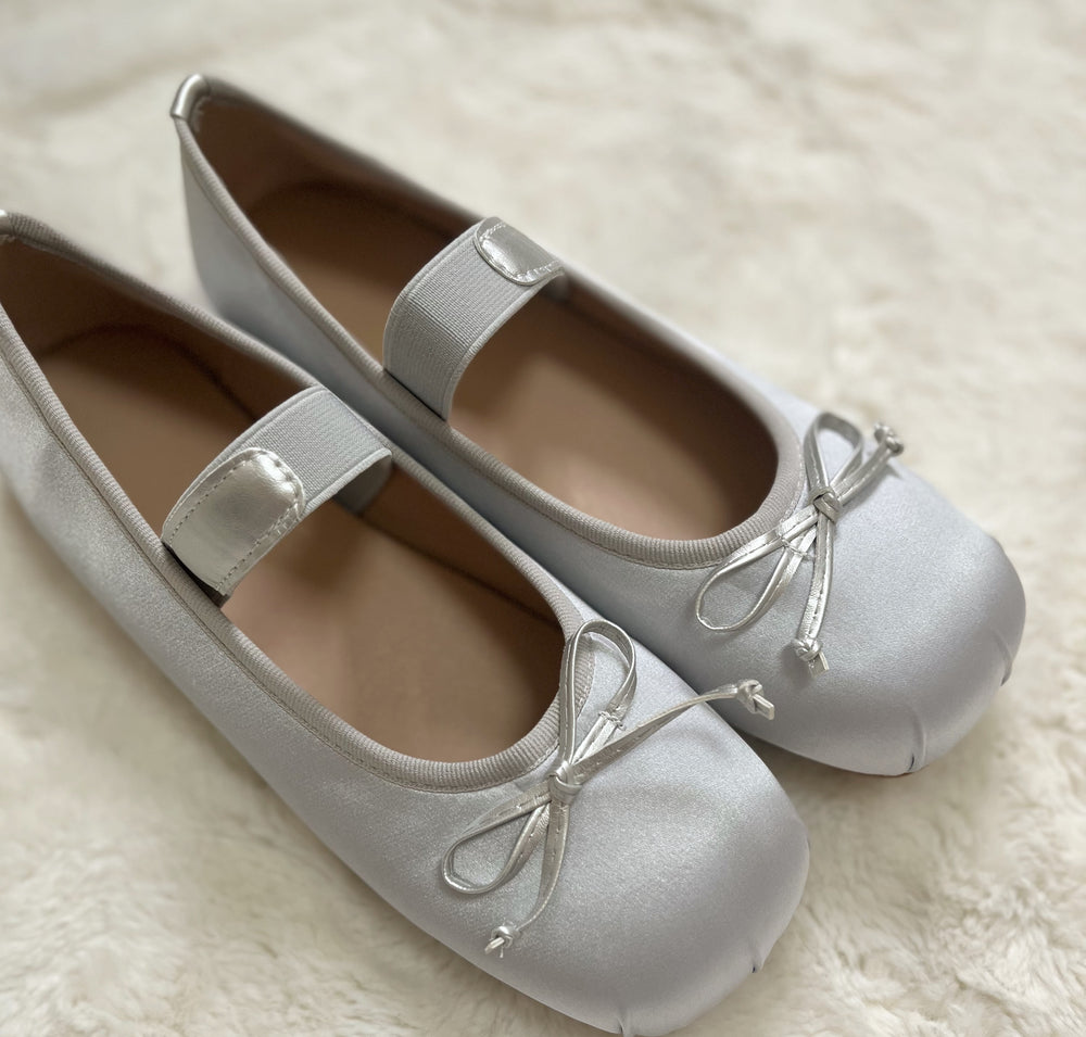 Silver Ballet Shoes