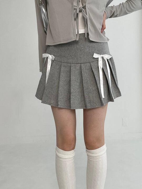 Ribbon Pleats Skirt・全2色