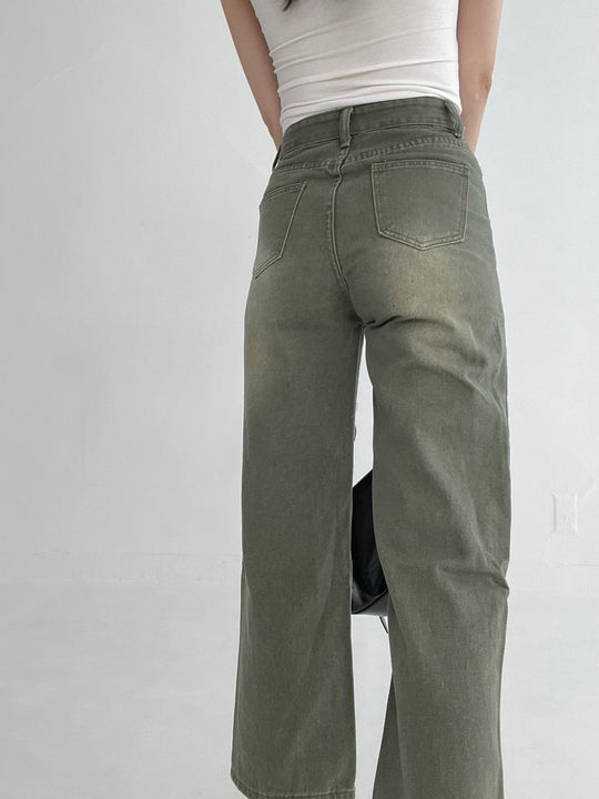 High-rise Straight Pants・全1色