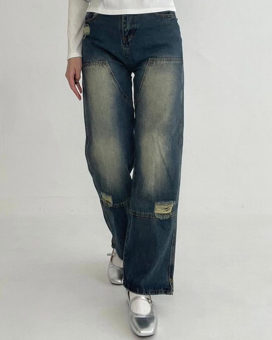 Patchwork  Jeans・全1色