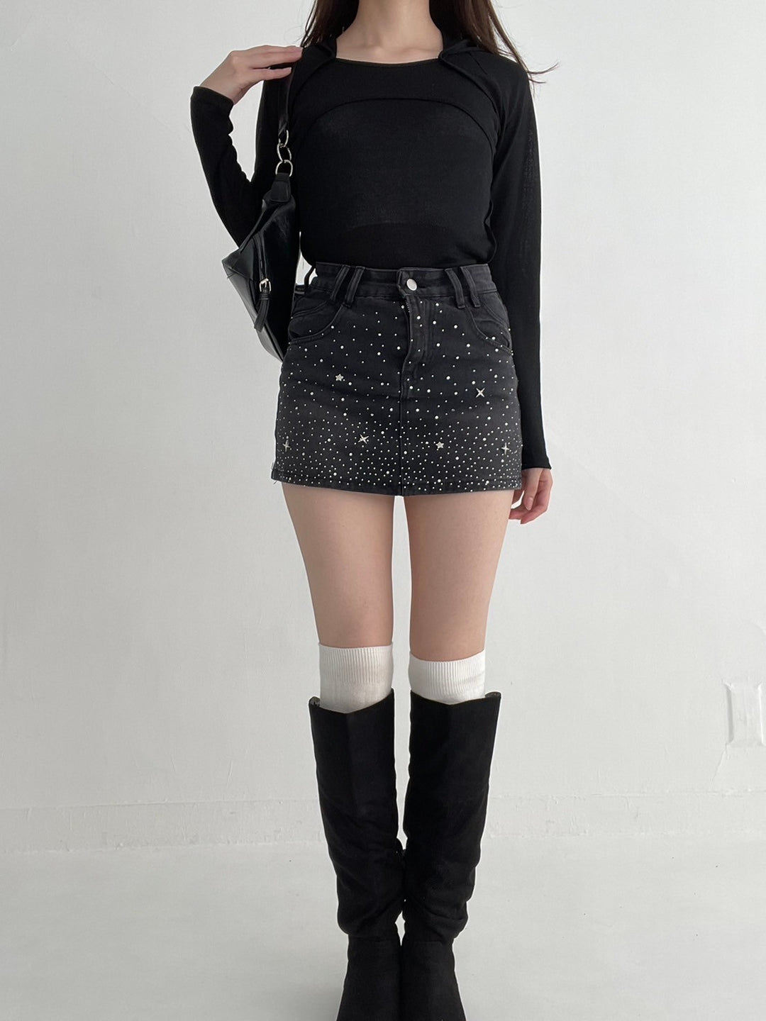 Studded Mini Skirt・全2色