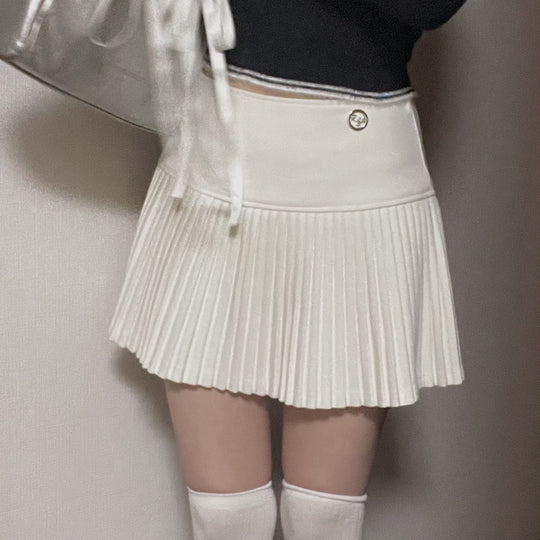 Waist Pleated Skirt・全1色