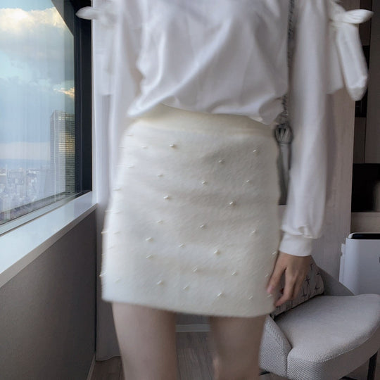 Pearl Knit Skirt・全2色