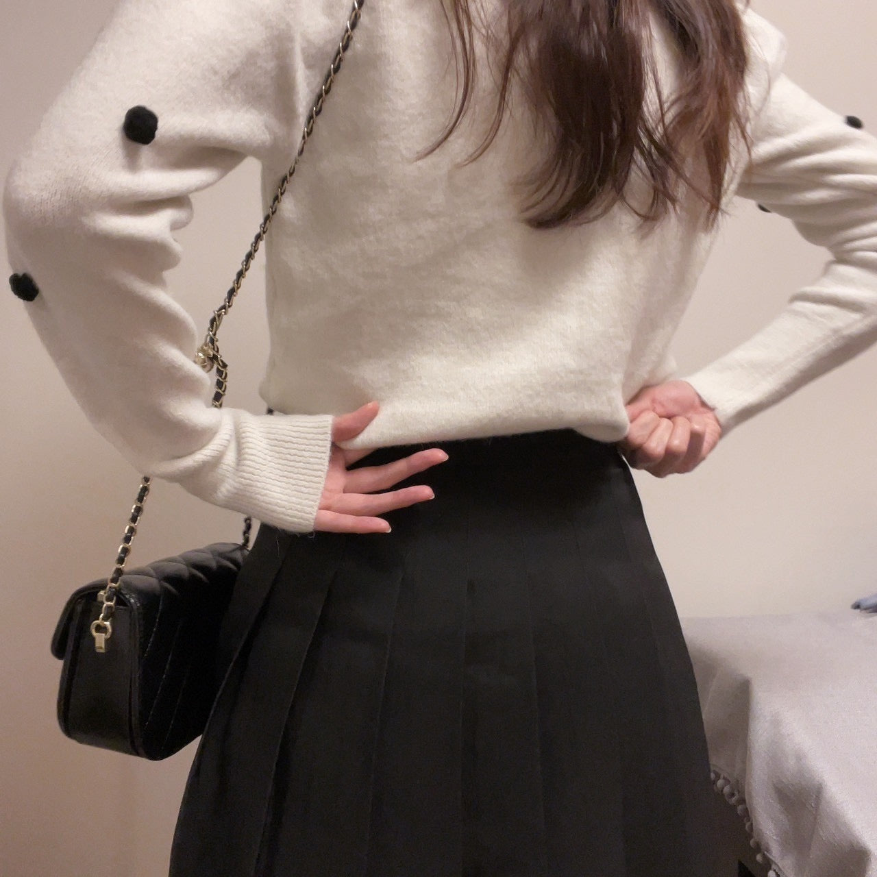 トップス Ponponpon Ponpon Knit Tops・全1色 – iine