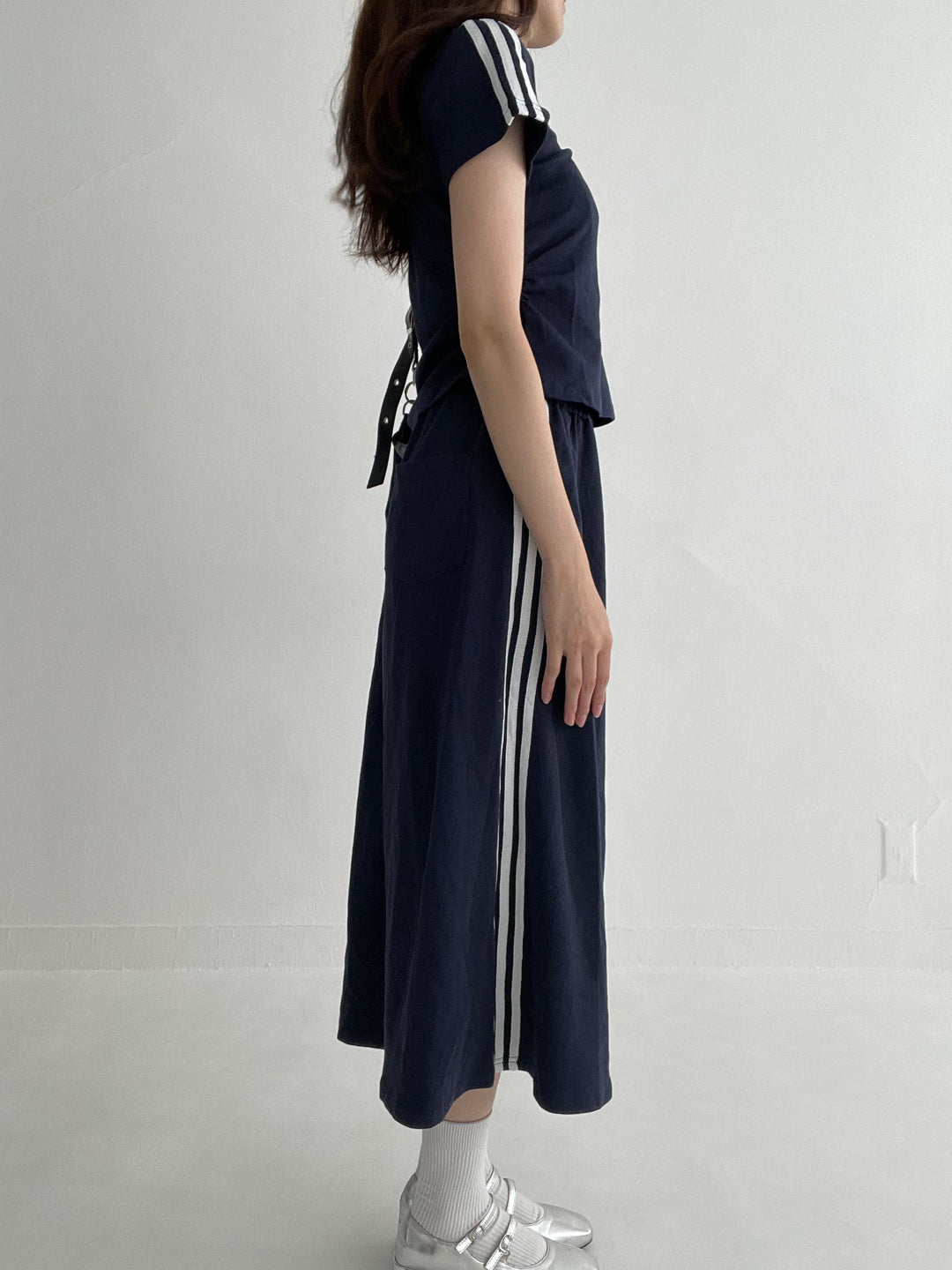 Petit Ribbon Long-Skirt【セットアップ可能】・全2色