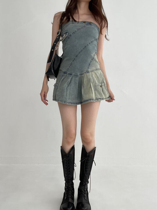 Denim Tube One-Piece・全1色