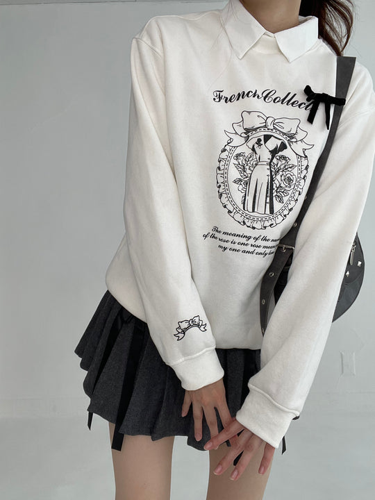 Ribbon Sweat Tops・全2色