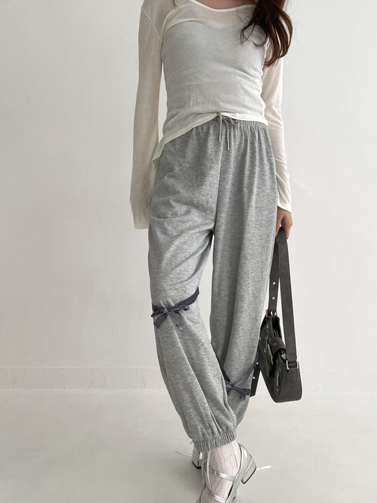 Ribbon Jogger Pants・全1色