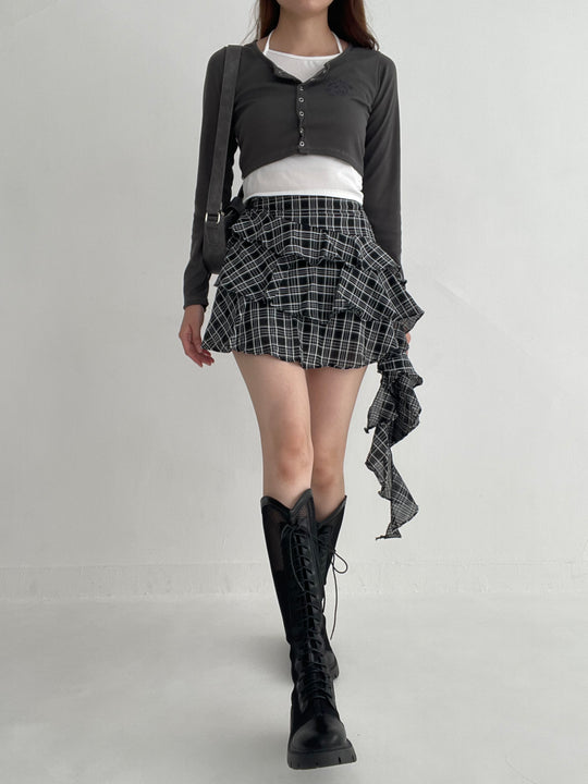 Check Pattern Mini Skirt・全1色