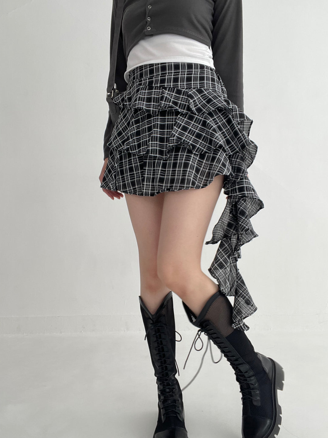 Check Pattern Mini Skirt・全1色