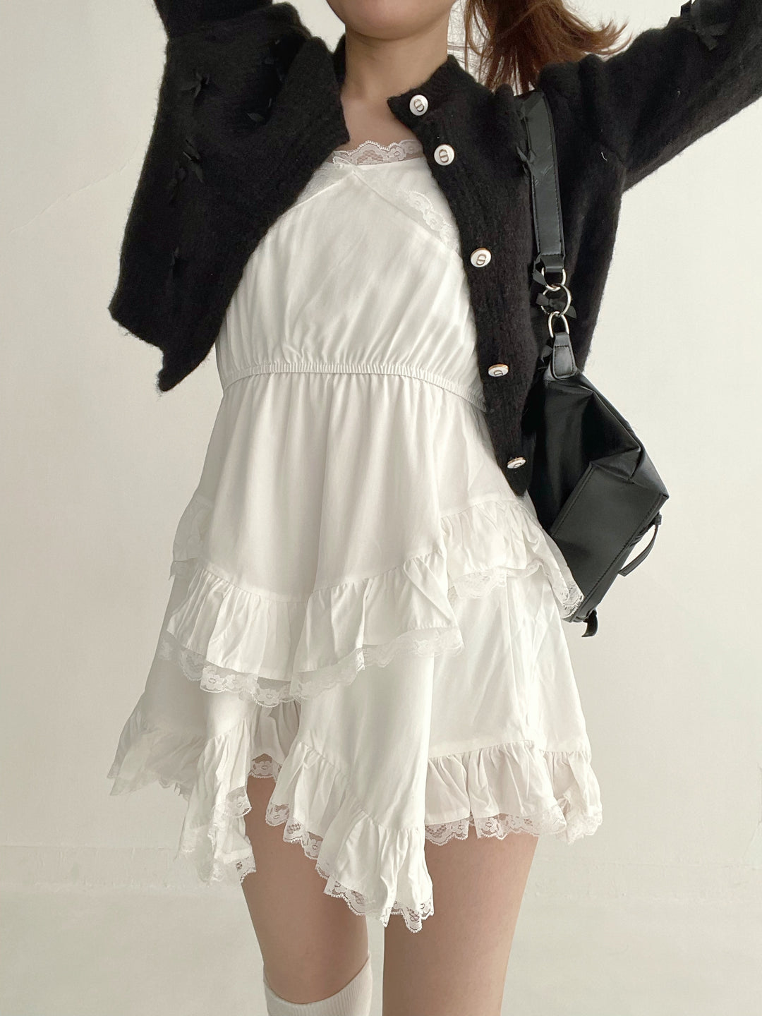 Monotone Ribbon Cardigan・全2色